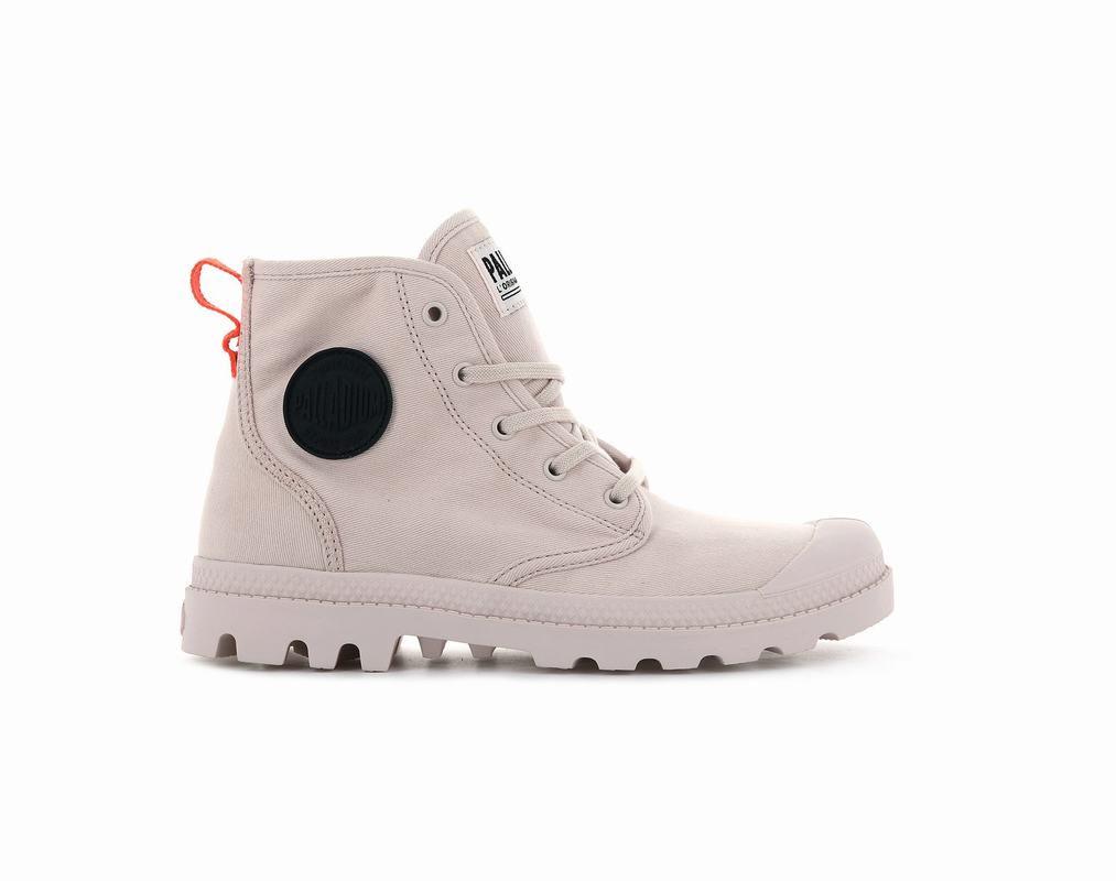 Botas Palladium Pampa Hi Twill Mujer - Beige ||PBWM-16534||